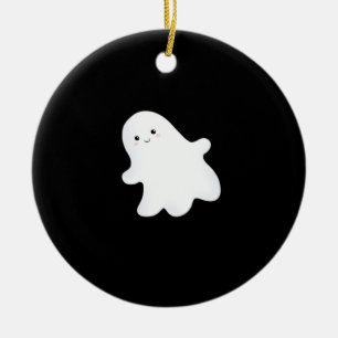 Little Boo Aesthetic Cool Ceramic Ornament