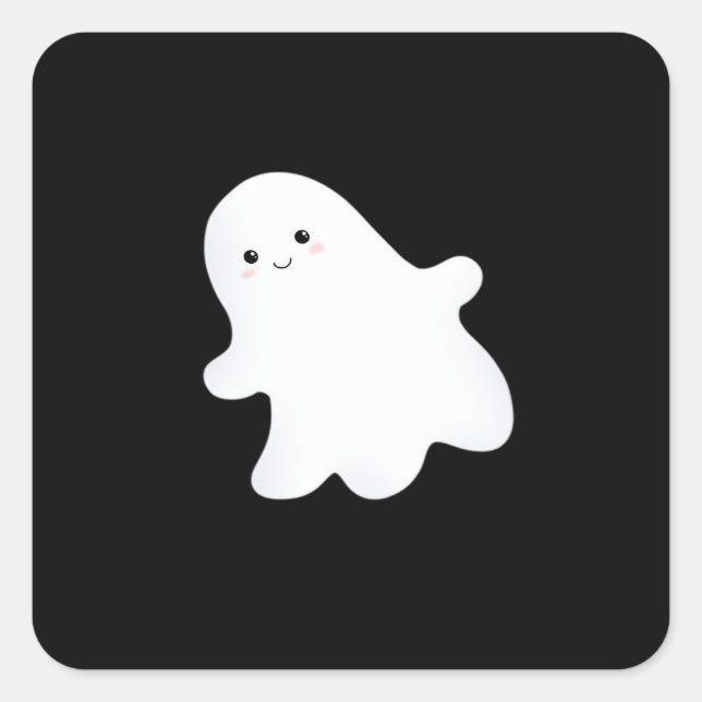 Little Boo Aesthetic Cool Square Sticker (Front)