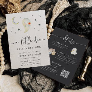 Little Boo All-in-One Halloween Baby Shower Invitation