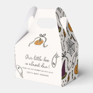 Little Boo Almost Due Halloween Baby Shower Favour Box
