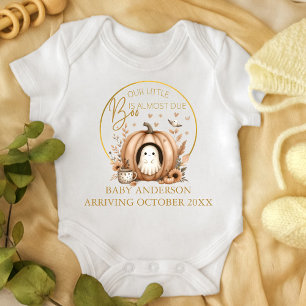 Little Boo Almost Due Pregnancy Reveal Baby Bodysuit