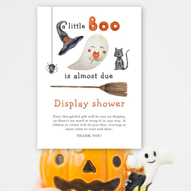 Little Boo baby shower - display shower Enclosure Card (Creator Uploaded)