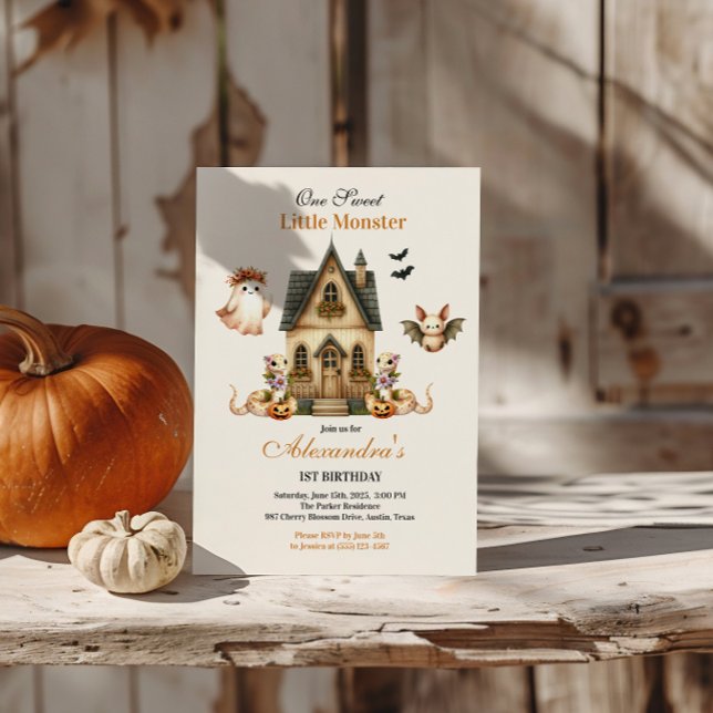 Little Boo Boho Birthday Bash Invitation (Creator Uploaded)