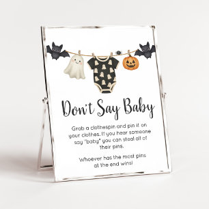 Little Boo Clothesline Baby Don't Say Baby Sign