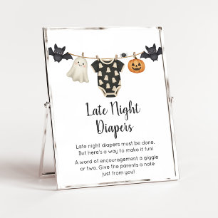 Little Boo Clothesline Baby Late Night Diaper Sign