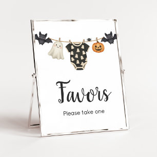 Little Boo Clothesline Baby Shower Favors Sign