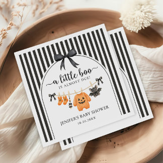 Little Boo Clothesline Baby Shower Napkin