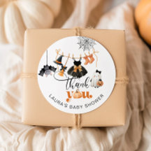 Little Boo Clothesline baby shower thank you