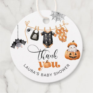 Little Boo Clothesline baby shower thank you Favour Tags
