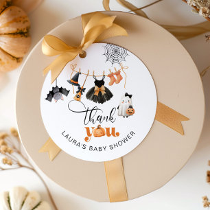 Little Boo Clothesline baby shower thank you Favour Tags