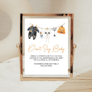 Little Boo Clothesline Don't Say Baby Sign
