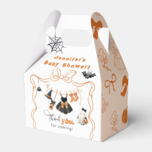 Little Boo Clothesline Girl Bow Baby Shower Favour Box