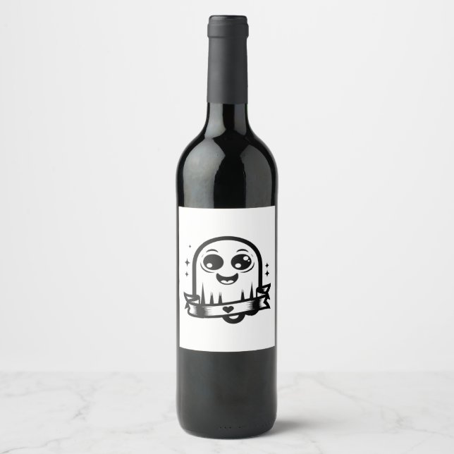 Little Boo Creative Style Wine Label (Front)