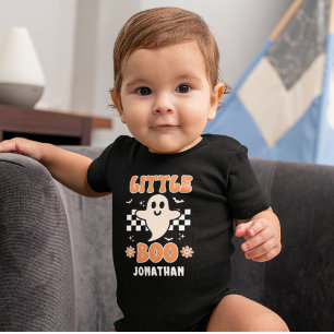 Little Boo, Cute Halloween Baby Bodysuit