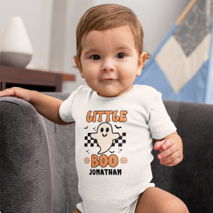 Little Boo, Cute Halloween Baby Bodysuit