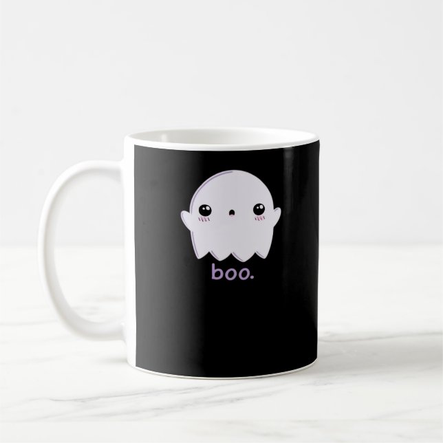 Little Boo Cute Halloween Coffee Mug (Left)