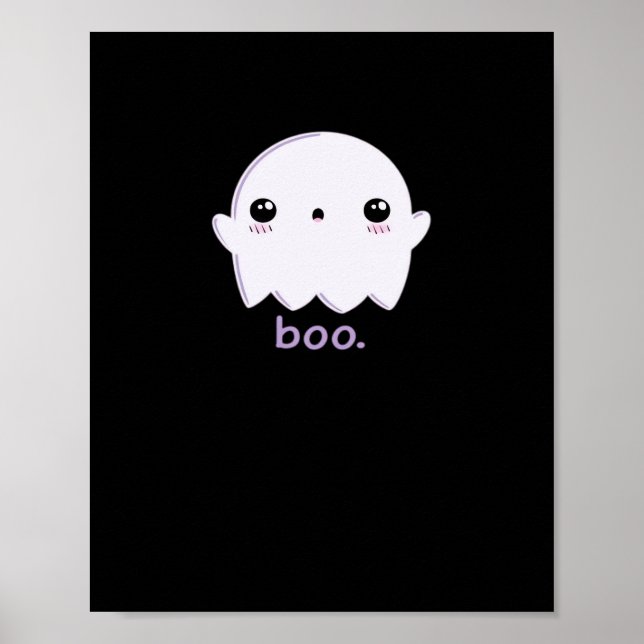 Little Boo Cute Halloween Poster (Front)