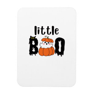 Little Boo Cute Halloween Pumpkin Cat Vintage Styl Magnet