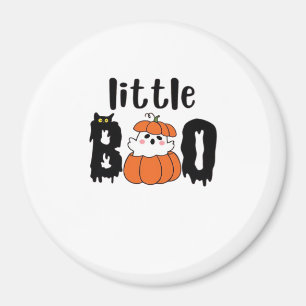 Little Boo Cute Halloween Pumpkin Cat Vintage Styl Magnet