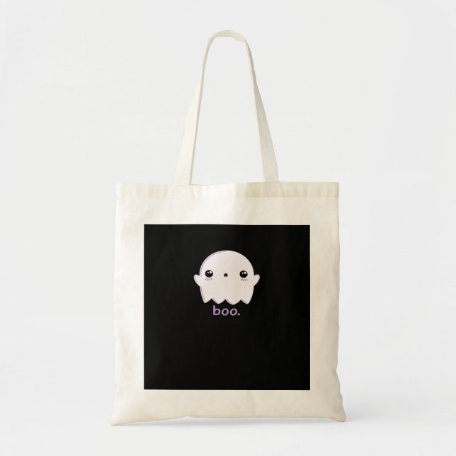 Little Boo Cute Halloween Tote Bag (Front)