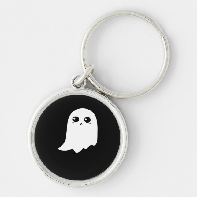 Little Boo Funny Meme Key Ring (Front)
