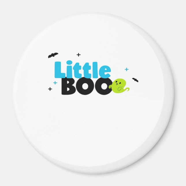 Little Boo Funny Retro Magnet (Front)