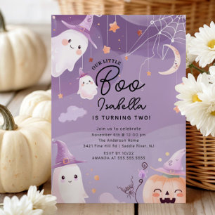 Little Boo Ghost Birthday Party Invitation