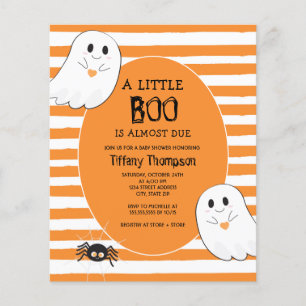 Little Boo Ghost Budget Halloween Baby Shower