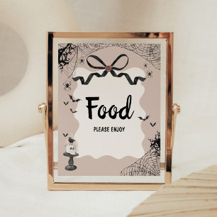 Little Boo Gothic Baby Shower Food Sign