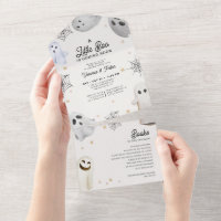 Little Boo Halloween Baby Shower All One Invite
