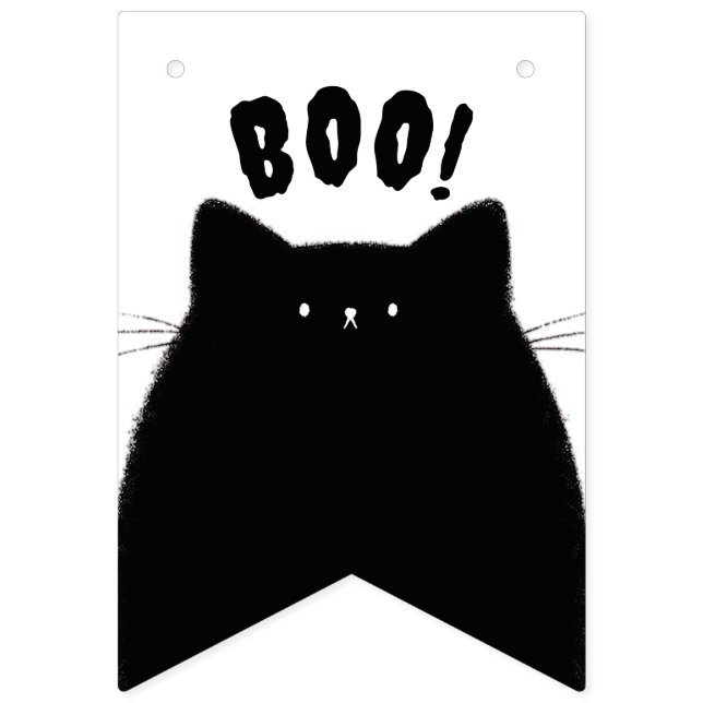 Little Boo Halloween Baby Shower Bunting (Fourteenth Flag)
