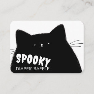 Little Boo Halloween Baby Shower Diaper Raffle Enclosure Card