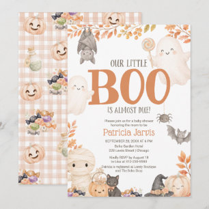 Little Boo Halloween Baby Shower Invitation