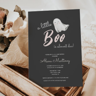Little Boo Halloween Baby Shower Invitation