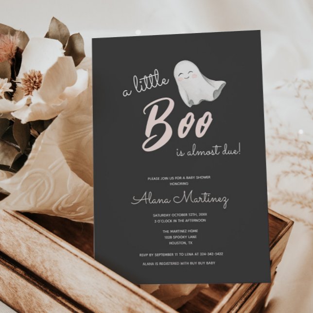 Little Boo Halloween Baby Shower | Invitation (Creator Uploaded)