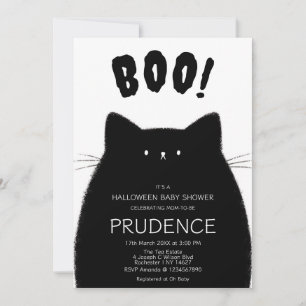 Little Boo Halloween Baby Shower Invitation