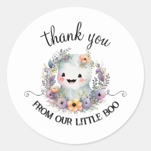 Little Boo Halloween Baby Shower Stickers