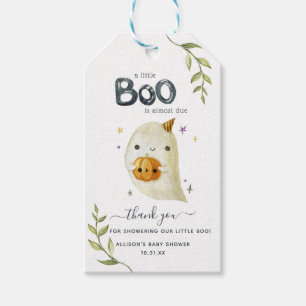 Little Boo Halloween   Baby Shower Thank You Gift  Gift Tags