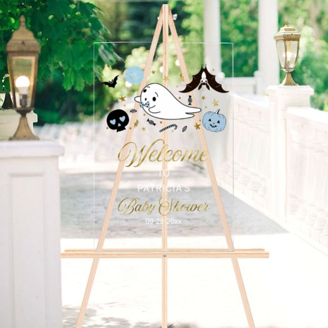 Little Boo Halloween Baby Shower Welcome Sign (Creator Uploaded)