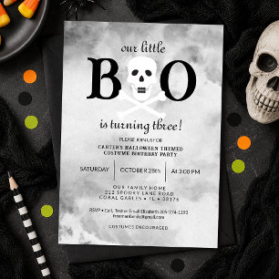 Little Boo Halloween Birthday Invitation