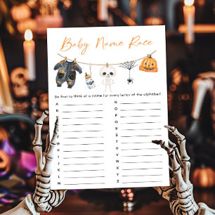 Little Boo Halloween Clothesline Baby Name Race