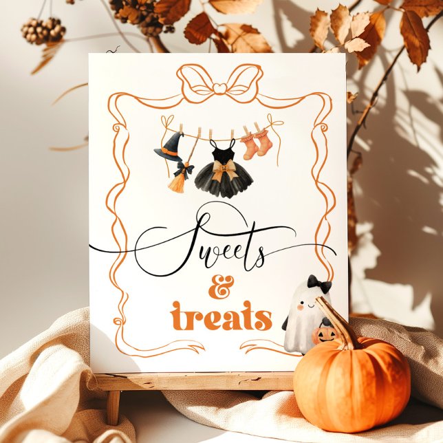 Little Boo halloween Clothesline Sweets and Treats Poster (Creator Uploaded)