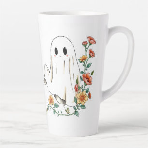Little Boo Halloween Ghost, Halloween, Ghost, Latte Mug