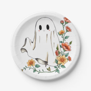 Little Boo Halloween Ghost, Halloween, Ghost, Paper Plate