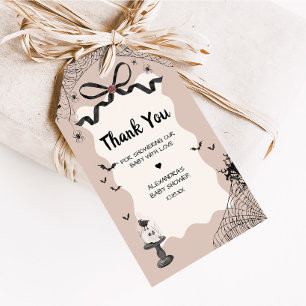 Little Boo Halloween Gothic Baby Shower Favour Tag