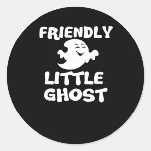 Little Boo Halloween Print Classic Round Sticker