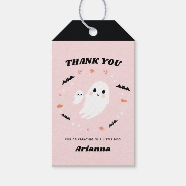 Little Boo Halloween Thank you tag (Front)