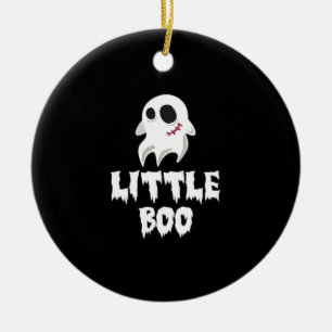 Little Boo In Halloween Cool Graphic Ceramic Ornament