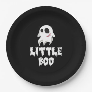 Little Boo In Halloween Cool Graphic Paper Plate