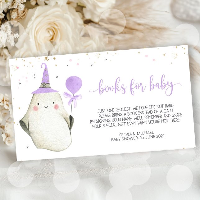 Little Boo is almost due Baby shower  Enclosure Card (little boo is almost due,little boo baby shower book for baby,ghost baby shower boo favor tag,hallow)